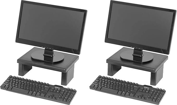 DAC MP-107 STAX LCD/TFT Height Adjustable Monitor Riser (Pack of 2)