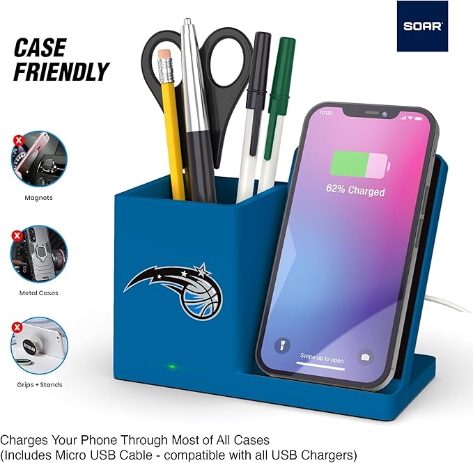 ?ŽSOAR Wireless Charger and Desktop Organizer