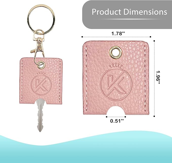 Soft Leather Key Sleeve, 3pcs Keychain Key Fod, Protector for Broken Car Keys