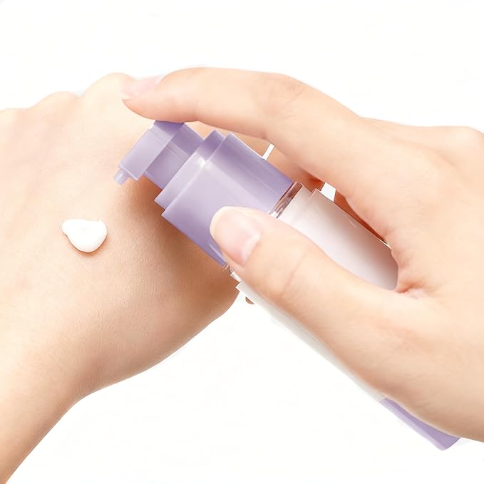 3Pcs 1oz/30ml Airless Lotion Pump Bottles with 1 Fine Mist Tiny Spray Bottle Leak Proof Travel Kit Cosmetic Containers Travel Size Toiletries Bottles for Lotion Toner Gel Foundation