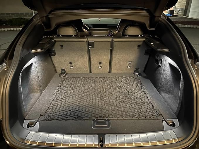 Rear Trunk Organizer Cargo Net for BMW X4 2015-2025 – Floor Style Cargo Net for SUV – Premium Mesh Elastic Car Trunk Organizer Vehicle Carrier Storage – Compatible with BMW X4