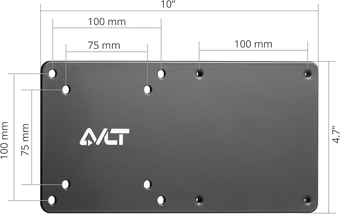 AVLT VESA Monitor Arm Extension Plate Adapter for Intel NUC Mini PC Computer Mount