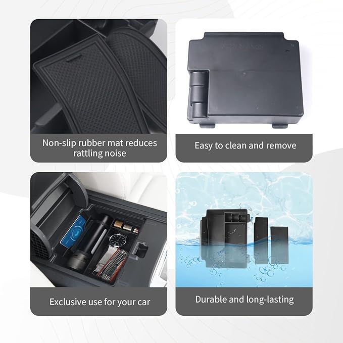 CDEFG Center Console Organizer Tray for 2019-2023 2024 Acura RDX Armrest Tray Storage Box Secondary Insert Coin Container 2024 Acura RDX Interior Accessories