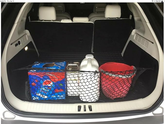 Trunk Organizer Cargo Net for Ford Edge & Lincoln MKX 2009–2024 – Envelope Style Cargo Net for SUV – Premium Mesh Car Trunk Organizer Vehicle Carrier Storage–Compatible with Edge & MKX