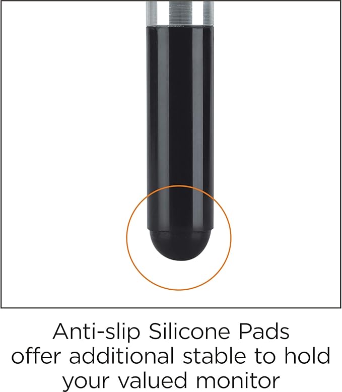 Lorell 4-Leg Single Shelf Glass Monitor Stand