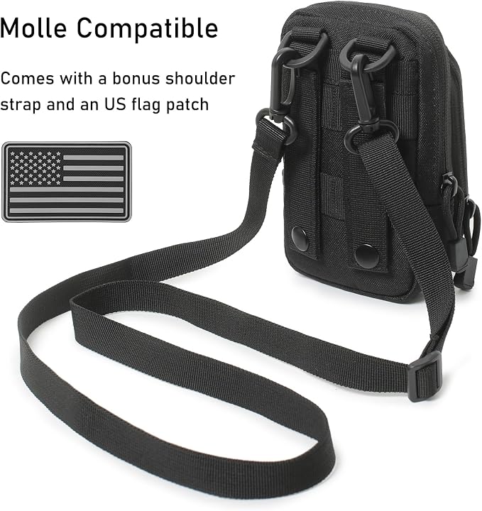 Tactical Molle EDC Pouch Cellphone Pouch Holder Utility Gadget Organizer Bag