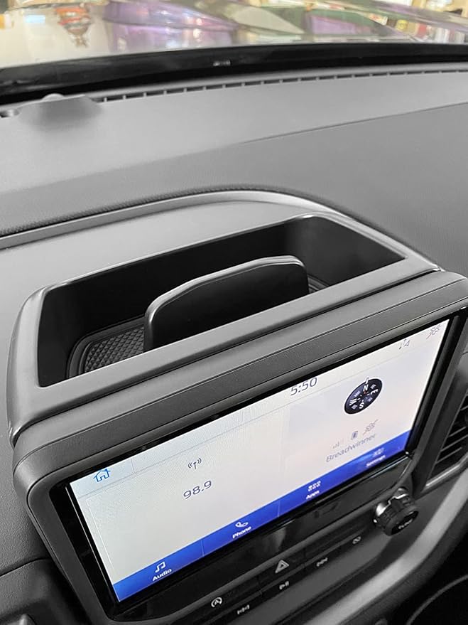 Center Console Dash Storage Tray Compatible with 2021 2022 2023 2024 Ford Bronco Sport CX430 Console Dashboard Organizer Box Phone Holder Insert Storage Tray Secondary Interior Accessories