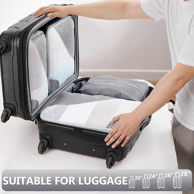 8 Set Packing Cubes for Travel, Gifts for Women Mom,Anti-Tearing Suitcase Organizer,OlarHike Vacation Essentials & Accessories for Cruise Ship