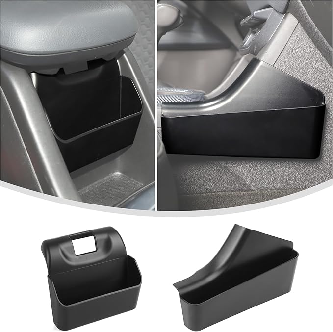 Linskip Center Console Storage Organizer Kit Compatible with Chevy Colorado & GMC Canyon 2014-2022, Hanging Storage Box + Gear Shift Side Pocket