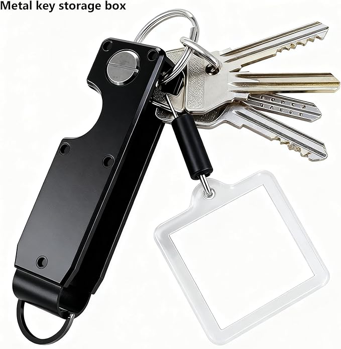 Key Organizer Compact Key Holder Metal Key Chain Minimalist key case key holder for keychain Secures 1-5 Keys