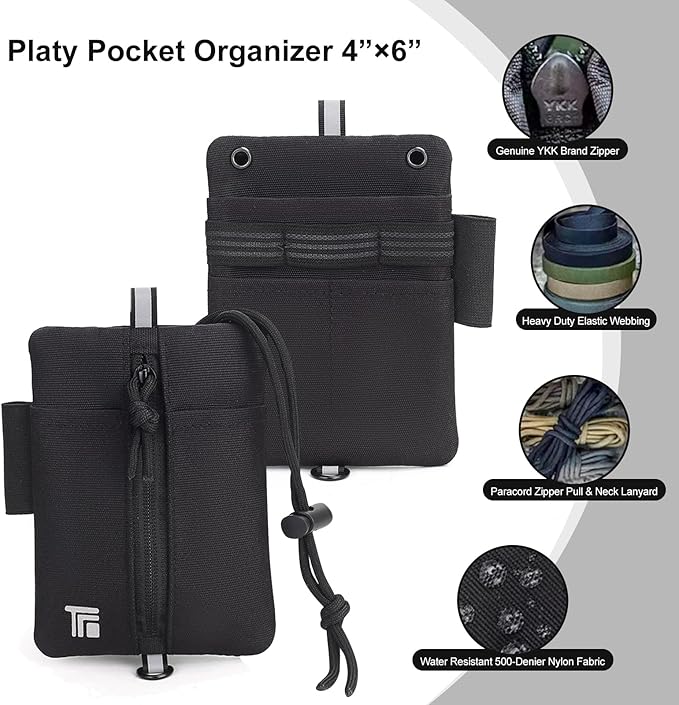 Multipurpose Zipper Pouch with Adjustable Strap - Compact Organizer for Daily Use, Travel, Office & School Supplies