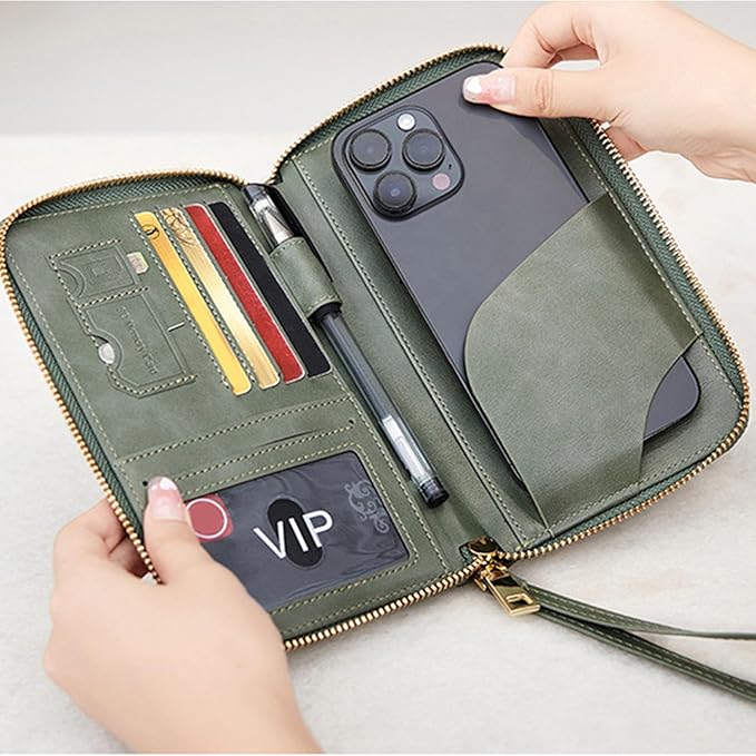 Family Passport Holder for Travel Women and Men RFID Passport Holder with Card Slots Holder Passport Case Passport cover Passport Wallet Travel Essentials and Accessories