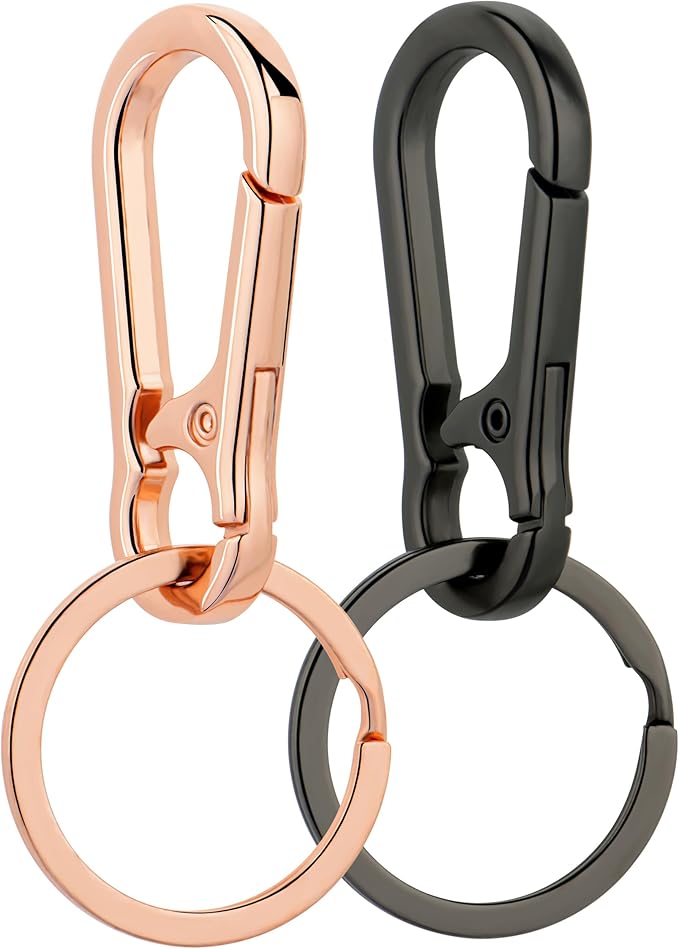 Wikavanli Metal Keychains Keyring Key Chain Ring Clip Holder Organizer for Home Car Keys Key Finder Women Men