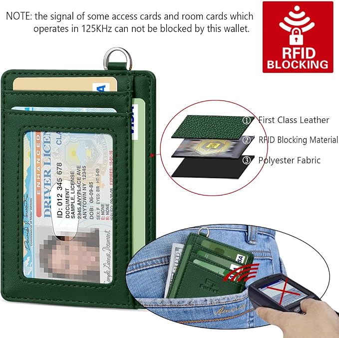 FurArt Slim Minimalist Wallet, Front Pocket Wallets, RFID Blocking, Credit Card Holder for Men