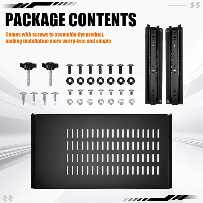 Sliding Under Desk Laptop Mount Shelf with Air Vents 21'' W x 12'' D Metal Under Desk Slide Out Tray Laptop Storage Tray for Home Office Standing Desks Workstations Cabinet Gaming