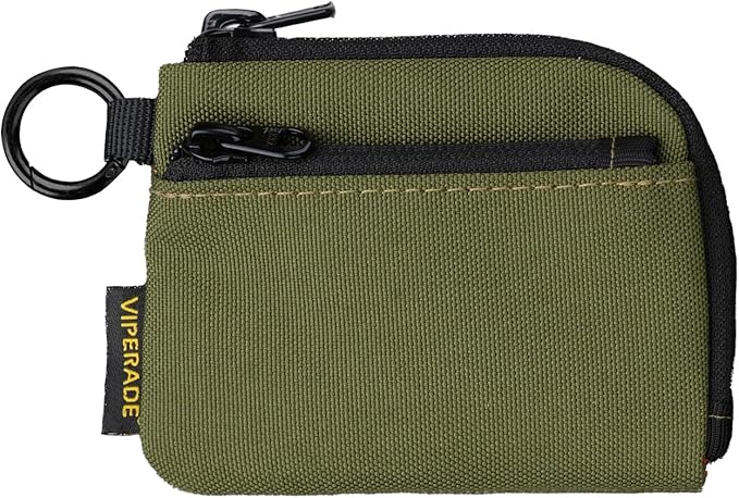 VIPERADE VE37 Mini EDC Pouch – Coin Purse for Men, Slim Zipper Wallet, EDC Gear Organizer, MOLLE Webbing Designed for VAB2 Clip-On Belt/Backpack Attachment, Everyday Carry Tactical Bag
