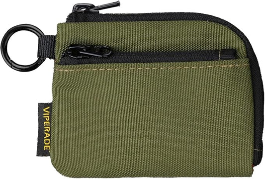 VIPERADE VE37 Mini EDC Pouch – Coin Purse for Men, Slim Zipper Wallet, EDC Gear Organizer, MOLLE Webbing Designed for VAB2 Clip-On Belt/Backpack Attachment, Everyday Carry Tactical Bag