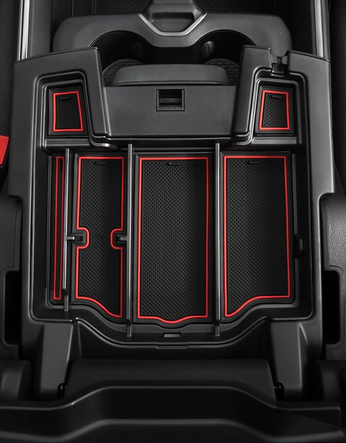 Motrobe Center Console Organizer Tray for Dodge RAM 1500 2500 3500 Armrest Storage Box Accessories 2026 2025 2024 2023 2022 2021 2020 2019