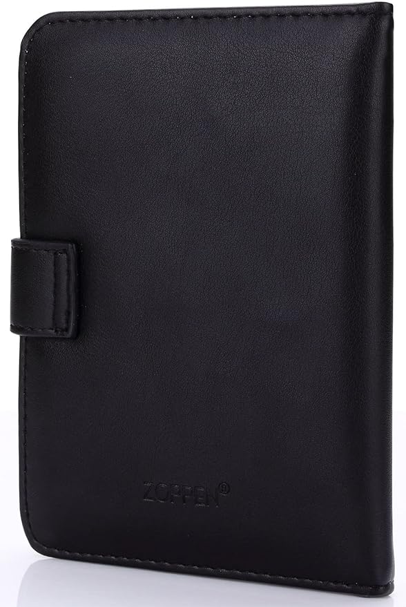 ZOPPEN Passport Holder Women Men, Passport Cover Travel Wallet Rfid Blocking Passport Wallet Cover Case Travel Essentials Document Organizer, Black