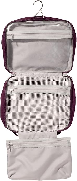 Baggallini Hanging Travel Toiletry Kit - Lightweight 6x10 Inch Makeup Bag