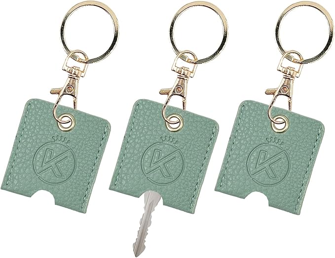 Soft Leather Key Sleeve, 3pcs Keychain Key Fod, Protector for Broken Car Keys