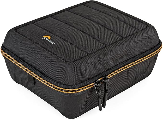 Lowepro Hardside CS 80 Case for Small Drone, Mirrorless Cameras, Larger Over-Ear Headphones, 22 x 10.2 x 24.5 cm, Black