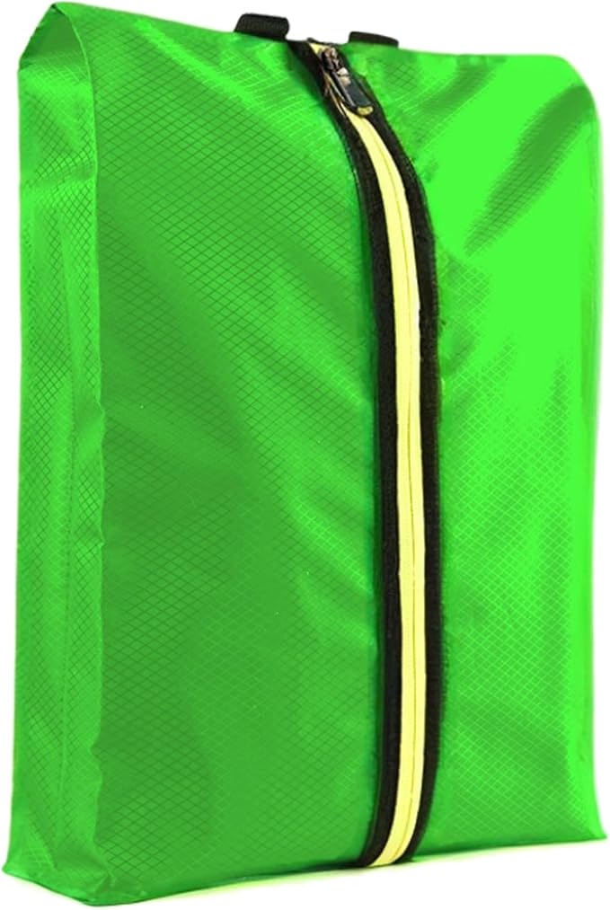 Shoe Bags for Travel, Large Capacity Waterproof Portable Shoe Bags with Zipper, Golf soccer cleats Shoe Bag, Multi-Functional Travel Shoe Pouch for Men & Women (Green)