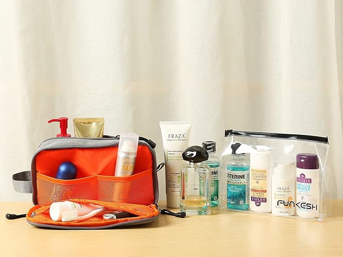 Mens Toiletry Bag Waterproof Organizer Bag Travel Shaving Dopp Kit Perfect Travel Accessory Gift