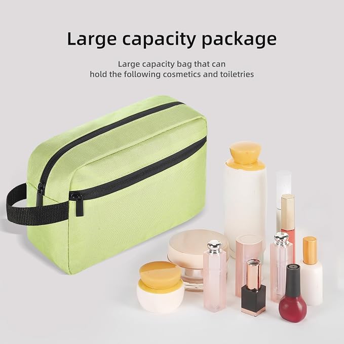 Icramsy Travel Toiletry bag Toiletry bag for women men Hanging Cosmetic bag Travel accessories for Women Men (Grass green)