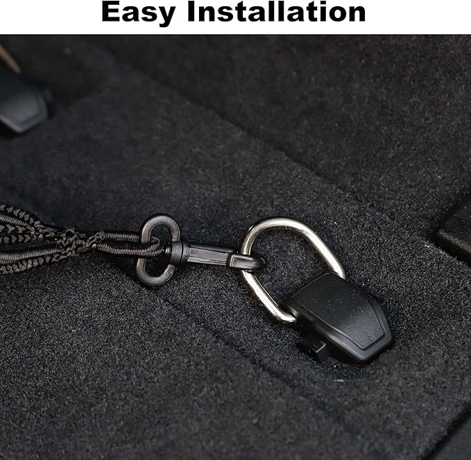 Voodonala 40 x 24 Inches Universal Mesh Envelope Trunk Cargo Storage Organizer Net Elastic Mesh Net Pickup Truck Bed Divider Compatible for Cars, Vans, Trucks and SUVs, for Jeep, for Dodge, for Toyota