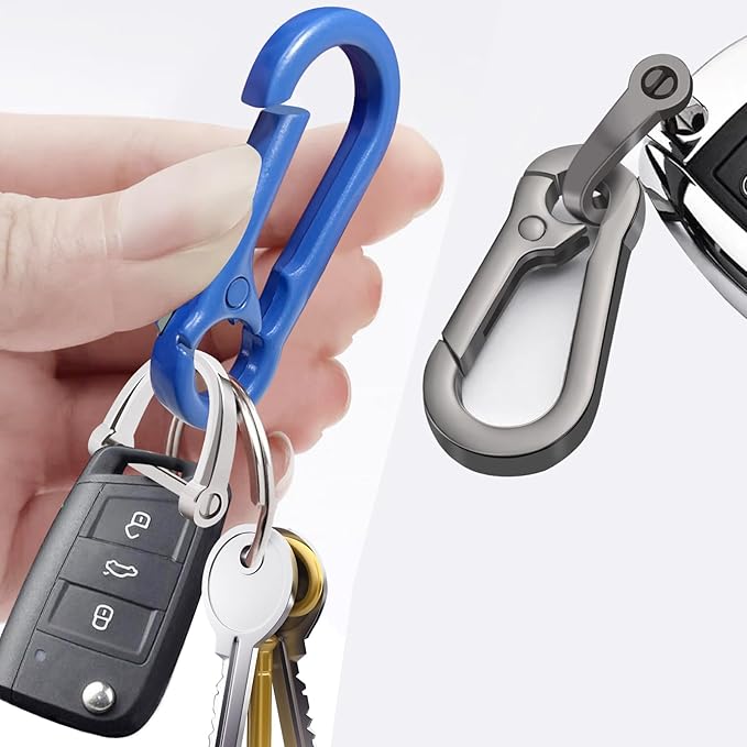 Zinc Alloy Key Chain 3 Packs Keychain Keyring Organizer Key Ring Holder Clip for Men and Women