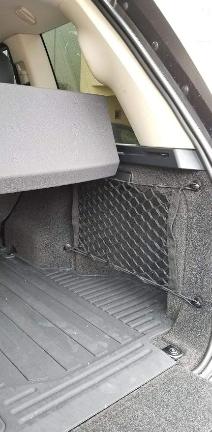 2 Side Load Retainer Luggage Cargo Nets for Land Rover Range Rover 2003-2017 - Premium Mesh Car Trunk Organizer - Black Nylon Locks - Compatible with Car