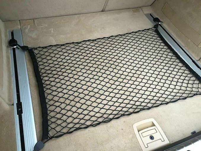 Rear Trunk Organizer Cargo Net for BMW X6 2008-2023 - Floor Style Cargo Net for SUV - Premium Mesh Elastic Car Trunk Organizer Vehicle Carrier Storage - Compatible with BMW X6