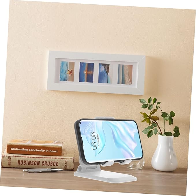 Abaodam Folding Mobile Phone Stand Telephone Stand for Office Desk Laptop Laptop Foldable Tablet for Desk Tablet Mount Holder Multifunctional Phone Holder Mobile