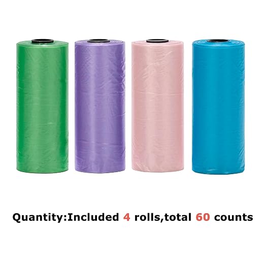 Ginsco 0.8 Gallons Disposable Trash Bags for Mini Car Trash Can, Portable Small Car Garbage Bags, Cars Accessories, Mini Trash Bags, Plastic Trash Bag for Cars/Home/Office (4 Rolls, Multi-Color)