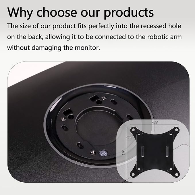 G34WQi VESA Adapter Compatible with XIAOMI 27" 34" Monitors (Fits X27G9, G27Q, G Pro 27i, A27Ui, G34WQ, G34WQi) ??75x75 to 100x100 VESA Mount Adapter Bracket