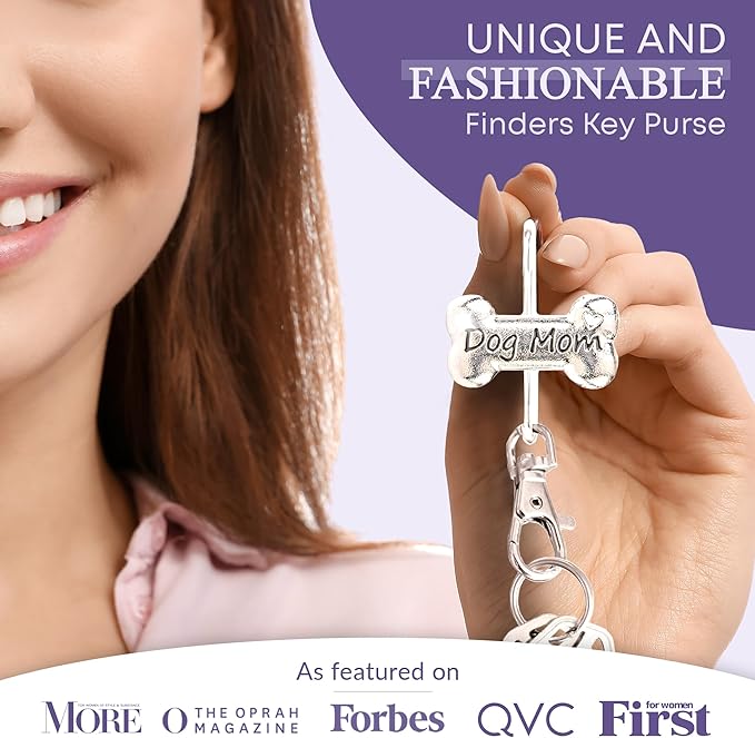 Women’s Bag Charm Key Finder, Car Keychain Hook, Cute Purse Organizer & Tote Bag Accessories, Gifts for Mom - Original