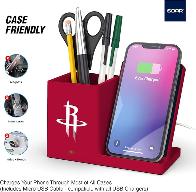 ?ŽSOAR Wireless Charger and Desktop Organizer