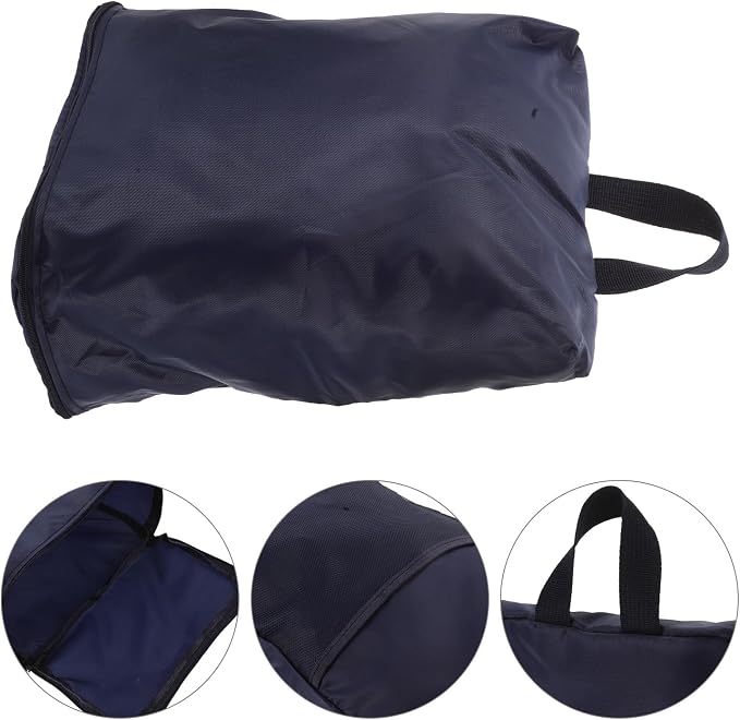 Large Capacity Waterproof Shoe Bag for Travel and Gym, Portable Dustproof Shoe Organizer with Stylish Dark Blue Fabric, Multipurpose Packing Storage for Sports and Outdoor Use