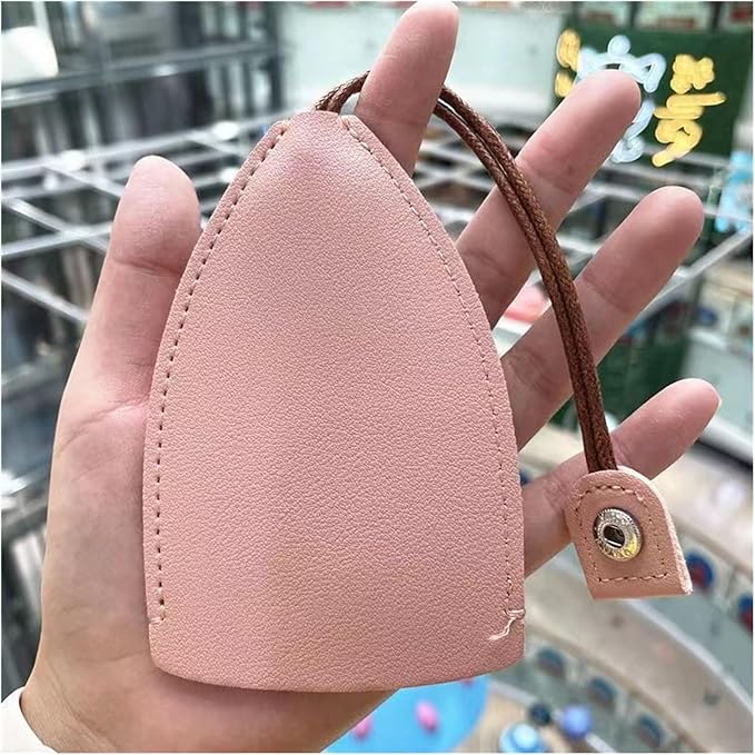 8Pcs Cute Key Fob Case, PU Leather Car Key Case Personalized Pull Out Key Bag Portable Key Pouch for Car Keys