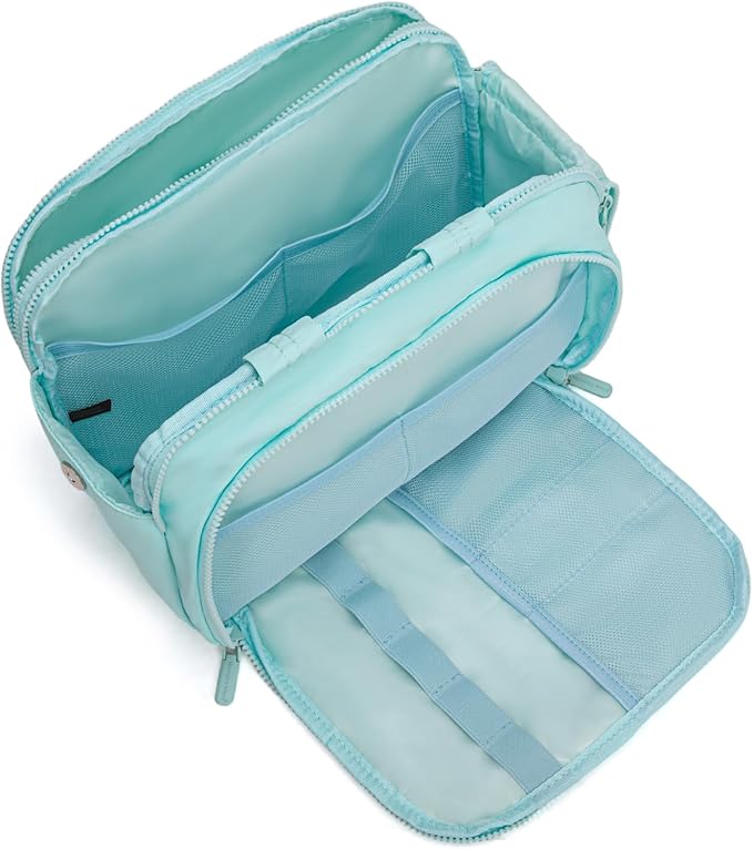 Montana West Travel Toiletry Bag for Women, Large Capacity Makeup Organizer, Lightweight Puffy Cosmetic Bag with Waterproof Lining, Front & Back Zipper Pockets, Travel Essentials Bag