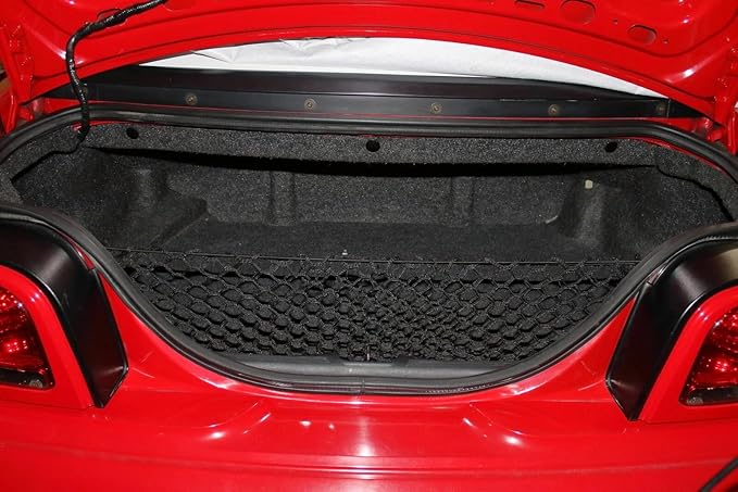 Trunk Organizer Cargo Net for Ford Mustang 1994-2000 – Envelope Style Cargo Net for Coupe – Premium Mesh Elastic Car Trunk Organizer Vehicle Carrier Storage – Compatible with Mustang