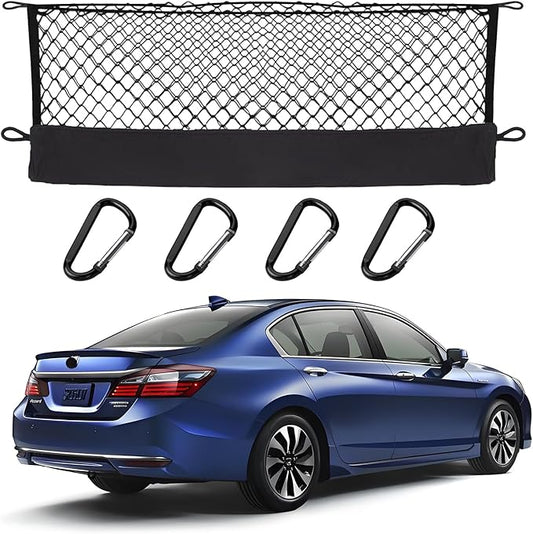 Envelope Style Cargo Net Compatible with Honda Accord 2026 2025 2024 2023 2022 2021 2020 2019 2018 2017 2016 2015 2014 2013 Trunk Car Rear Tailgate Touring Netting