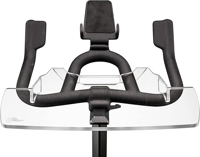 TFD The Tray, Laptop Tray Compatible with Schwinn IC4 and Bowflex C6 Bikes, Made in USA, Premium Acrylic Desk Holder for Laptop, Tablet, Phone, Books, and Bike Accessories