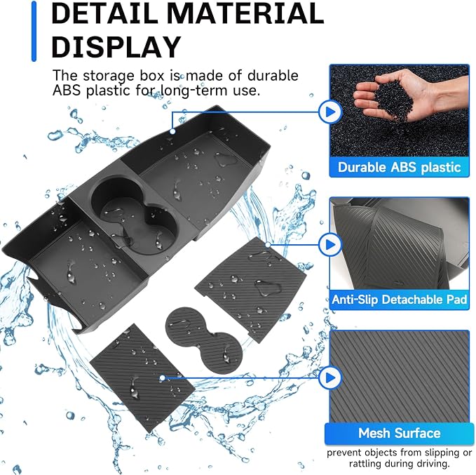 SXCY for 2025 2026 Hyundai Ioniq 5 Under Console Organizer [Not for Ioniq 5 N] for 2025 2026 Hyundai Ioniq 5 Accessories 2025 2026 Ioniq 5 Under Console Lower Organizer Tray 2026 Ioniq 5 Accessories