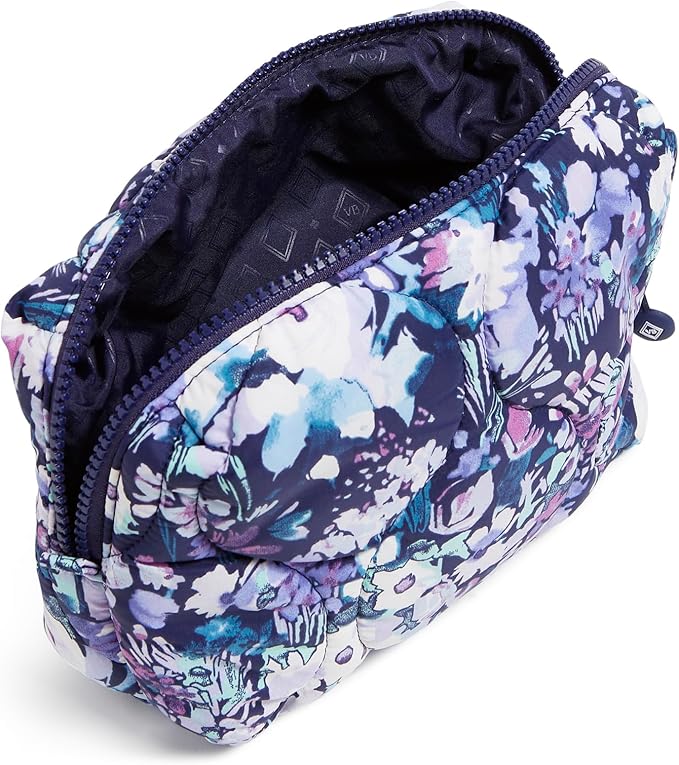 Featherweight Medium Cosmetic Makeup Organizer Bag, Artist's Garden Purple, One Size