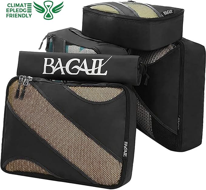 BAGAIL 6 Set Packing Cubes,Travel Luggage Packing Organizers