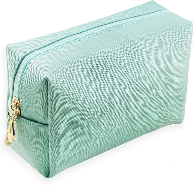 Small Makeup Bag Portable Cosmetic Bag for Women Makeup Pouch Waterproof Toiletry Bag for Travel (Green, Normal)