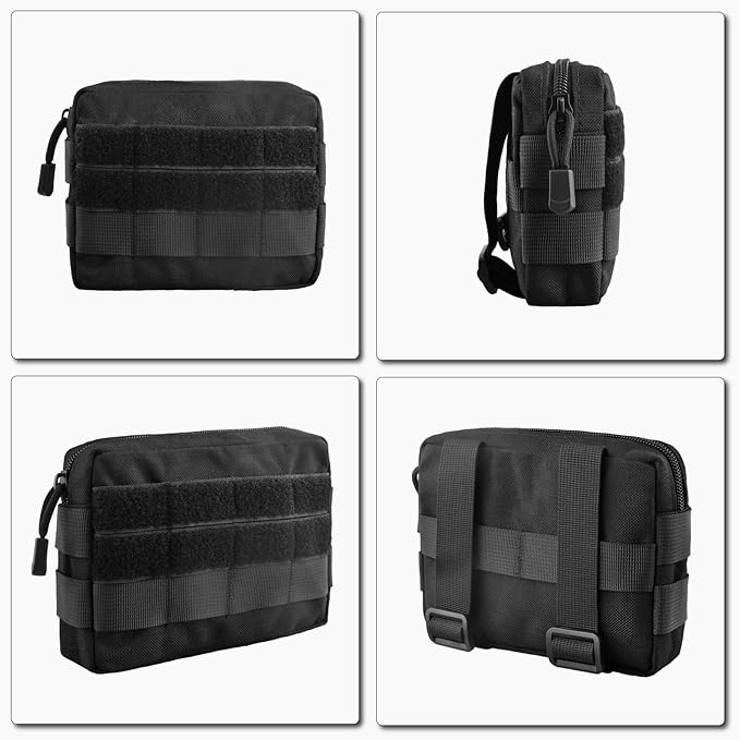 TRIWONDER Tactical Cigarette Pouch Molle Small Military Bag Battery Cigarette Case EDC Utility Card Holder Lighter Slot Mini Cigar Waist Pack