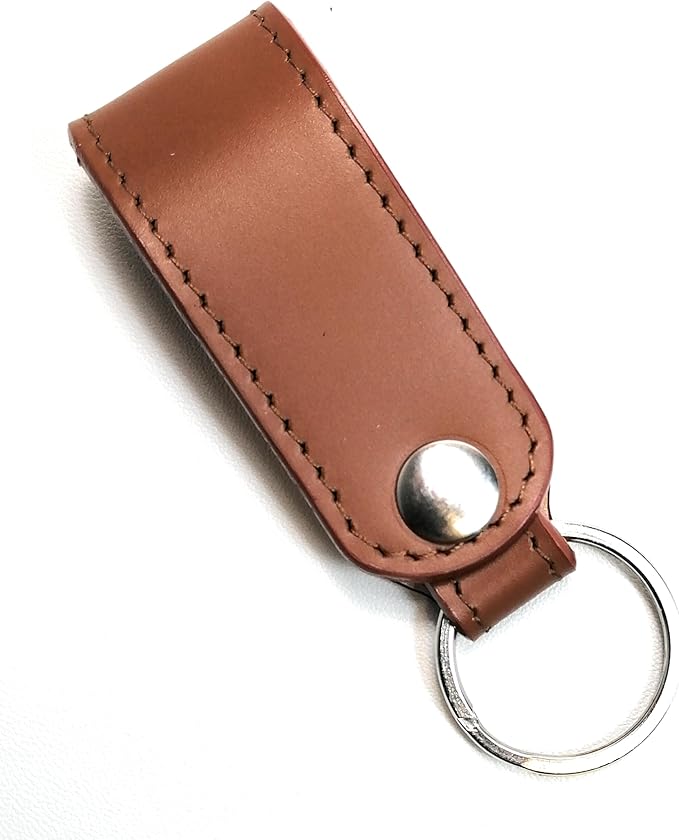 Key Chain Genuine Leather Car Keychain for Belt, Universal Key Fob Keychain Holder for Men and Women